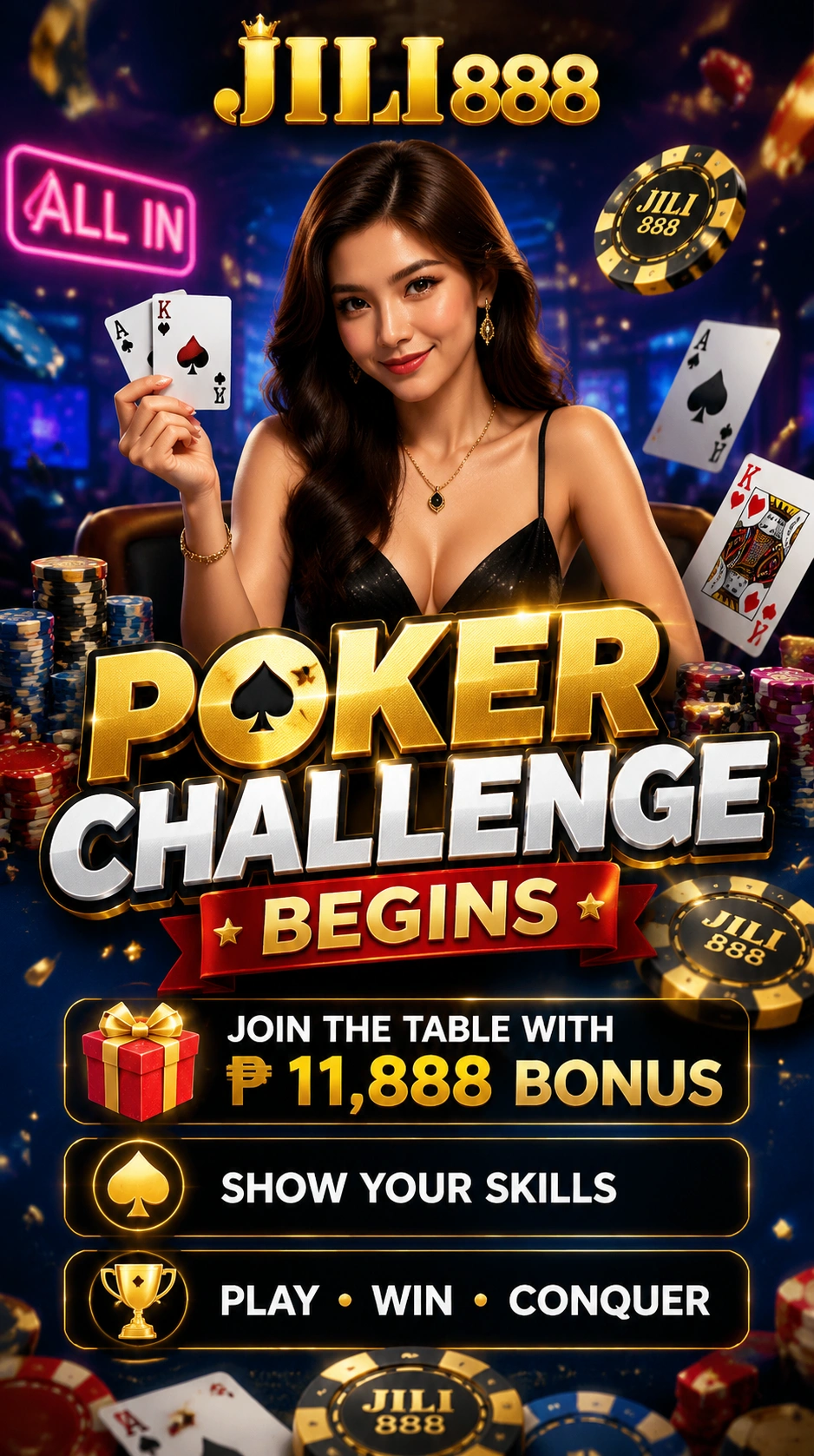 Texas Hold'em poker visual