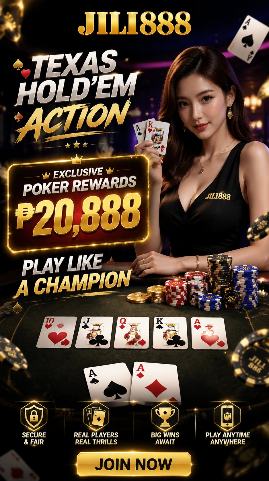 Poker bonus promotion visual